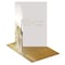 Better Office Products Wedding Congratulations Card W/Gold Shimmer Env, 5in. x 7in. Metallic Gold Foil, High Gloss, 1 Pc 64634 - alternate 3